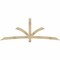 Ekena Millwork Davenport Rough Sawn Timber Gable Bracket, Douglas Fir, 96"W x 36"H x 2"D x 4"F, 9/12 Pitch GBW096X36X0204DAV00RDF - alternate 1